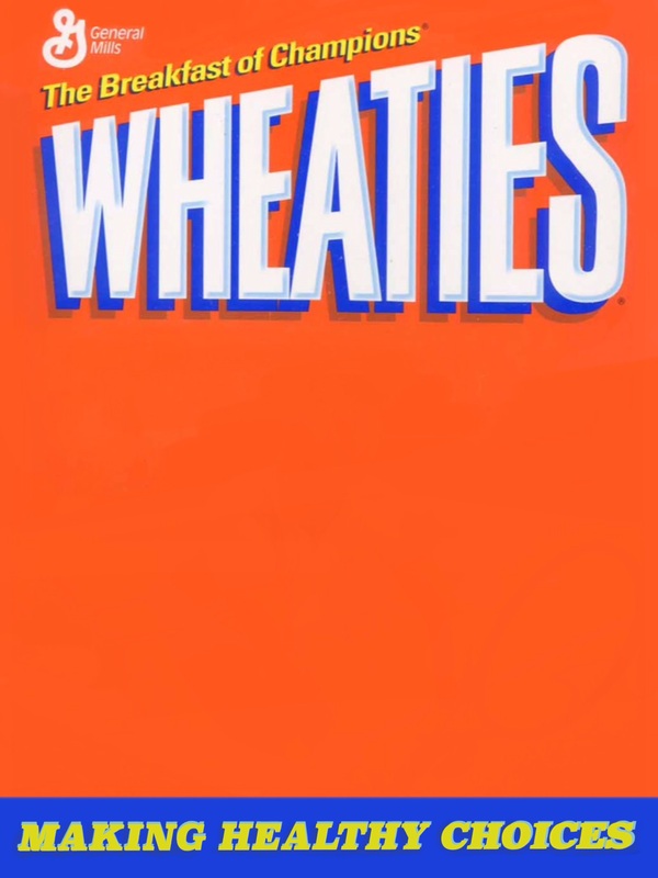 He may be suspended from the NFL but he still shows up on a Wheaties box